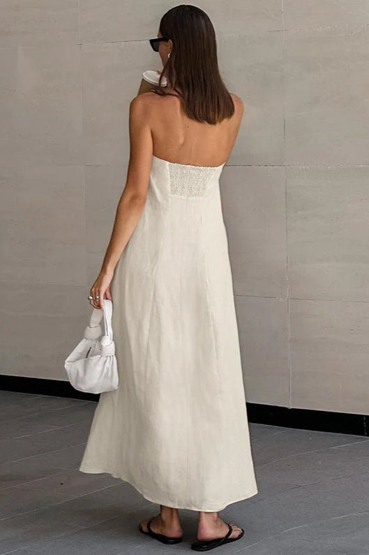 Bianca Trägerlos Rückenfreies Maxikleid