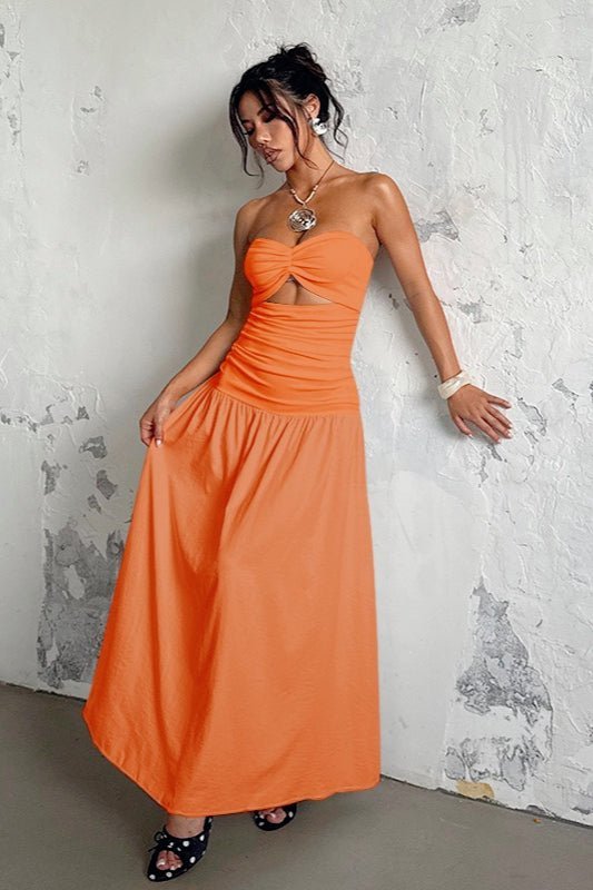 Sukienka Maxi Camille Cut-Out bez ramiączek