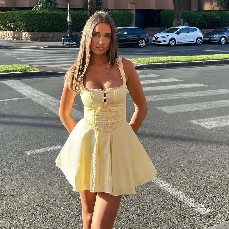 Francine Bezrękawnik Mini Sukienka