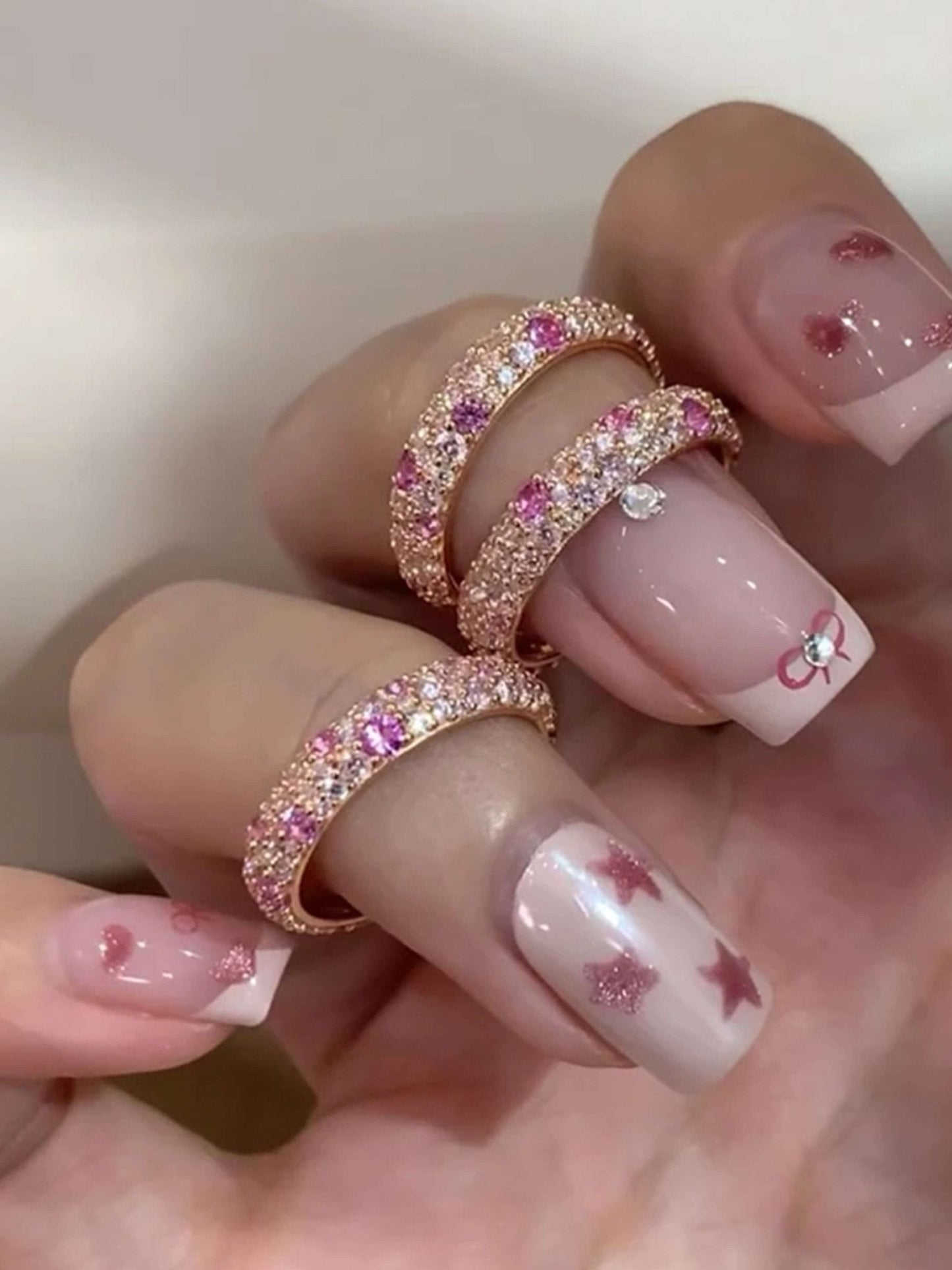 Pierścionek Valentina Gradient z Kryształkami