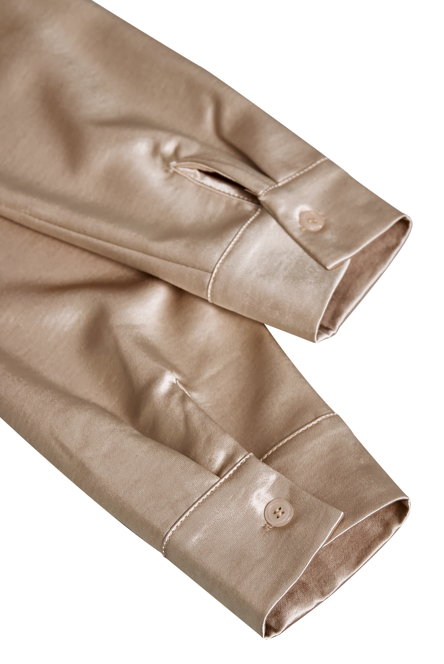 Sukienka satynowa damska z drapowanym dekoltem – Elegancka bluzka z długim rękawem