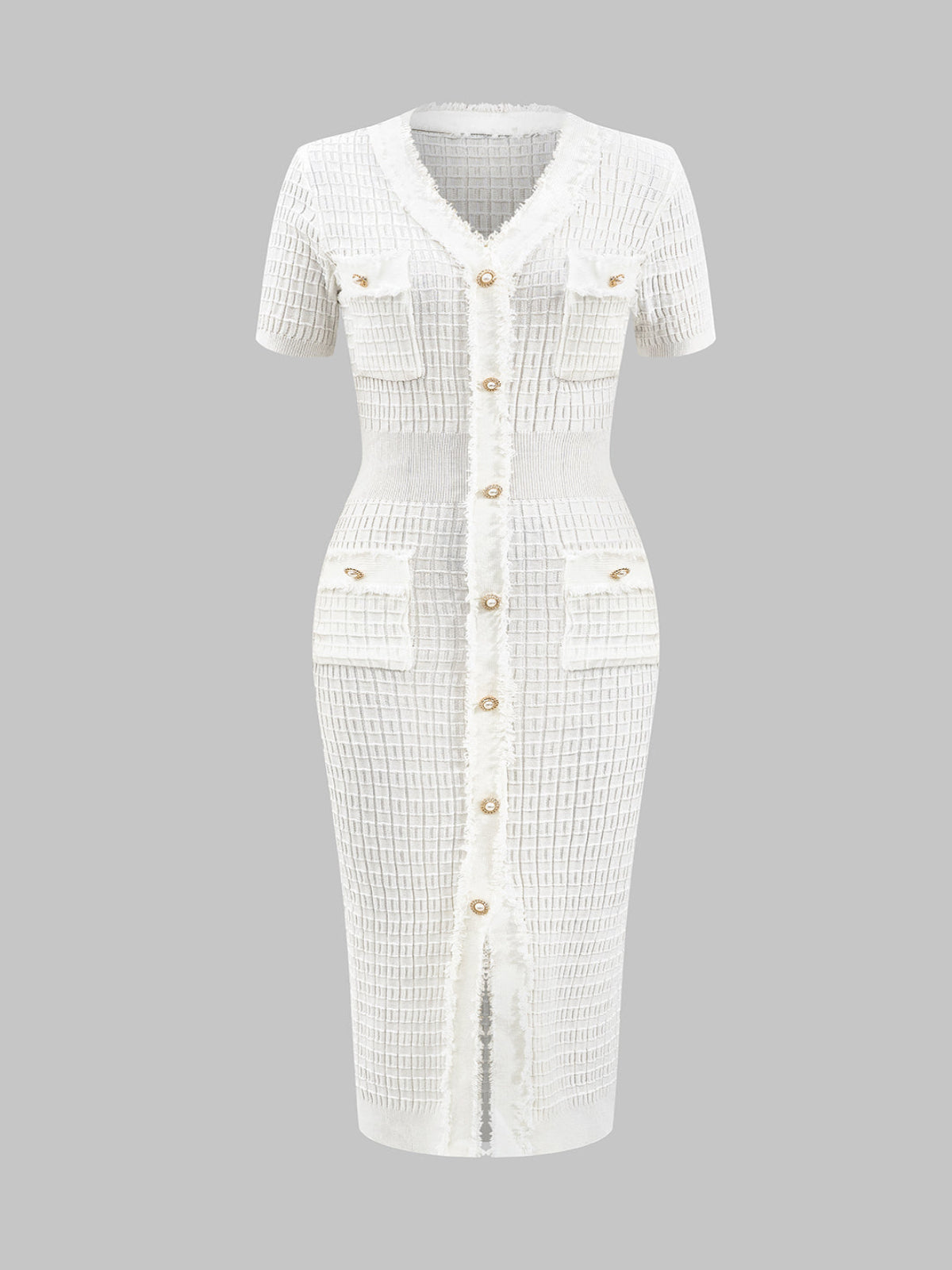 Sukienka dzianinowa Elegance - Elegancka dzianinowa sukienka rozciągliwa