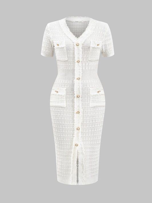 Eleganza Knitted Dress - Elegancka dzianinowa sukienka rozciągliwa