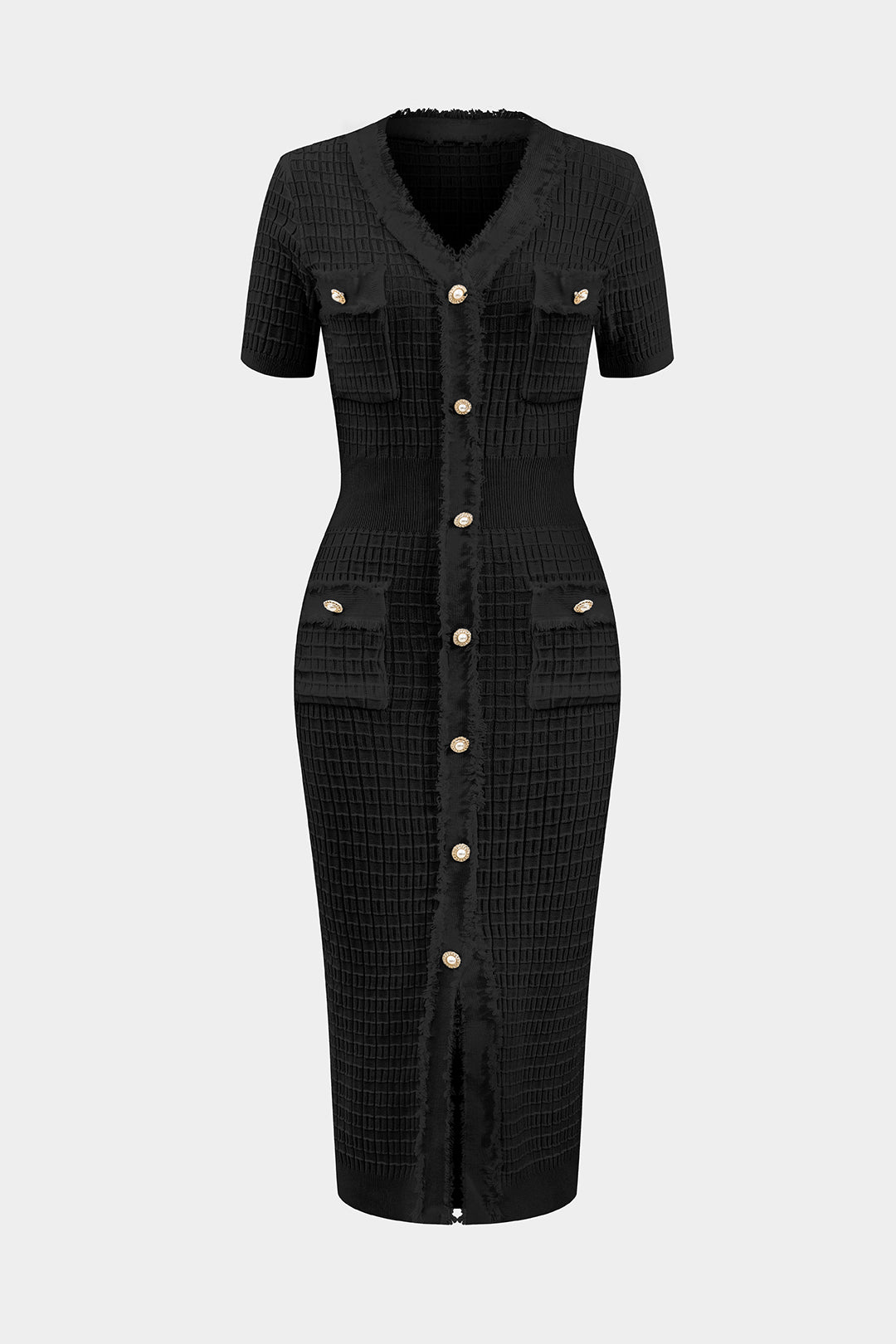 Sukienka dzianinowa Elegance - Elegancka dzianinowa sukienka rozciągliwa