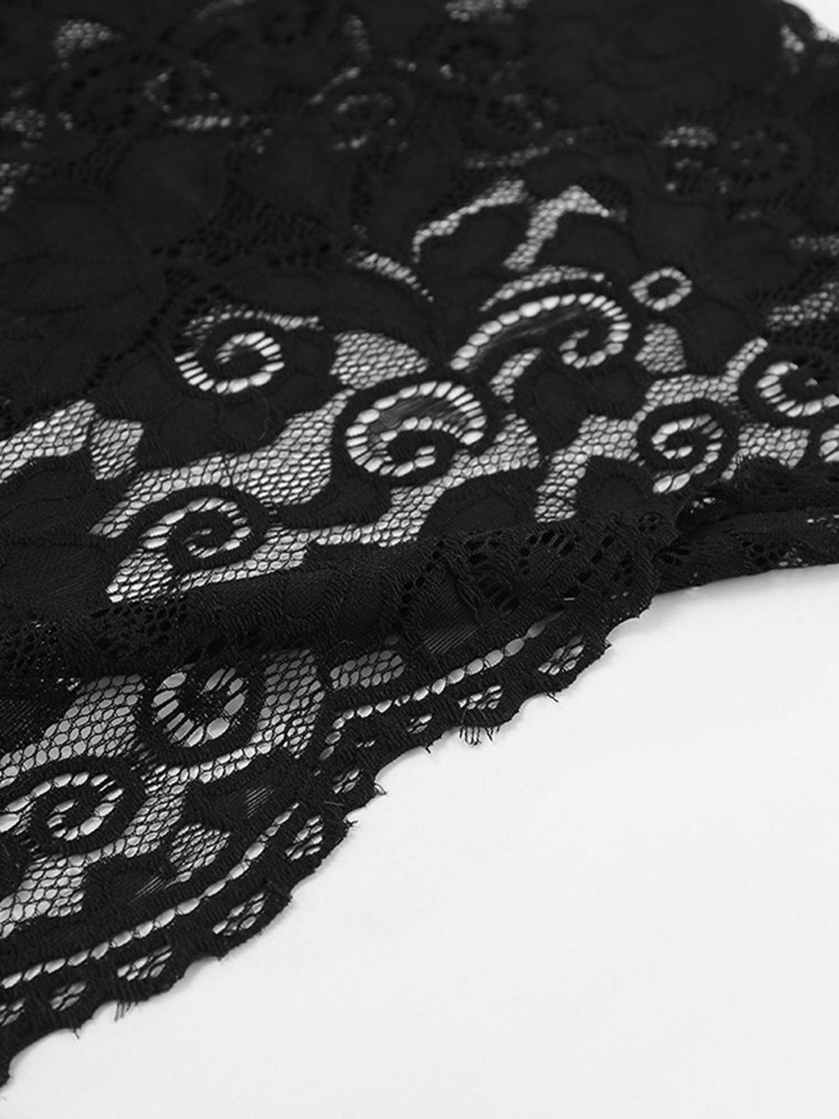 Półprzezroczysta koronkowa długa sukienka – elegancka, dopasowana sukienka maxi z dużą ilością stretchu 