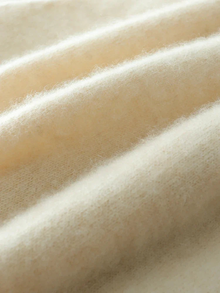 Damski Sweter z Kaszmiru - Sweter Miękkiter w Stylu Crossover