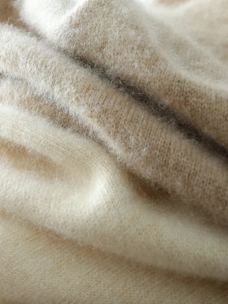 Damski Sweter z Kaszmiru - Sweter Miękkiter w Stylu Crossover