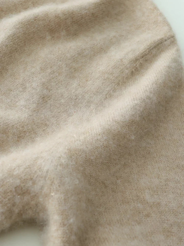 Damski Sweter z Kaszmiru - Sweter Miękkiter w Stylu Crossover