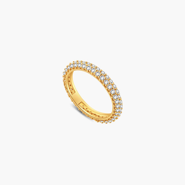 Zeya Crown-Edge Strass-Bandring