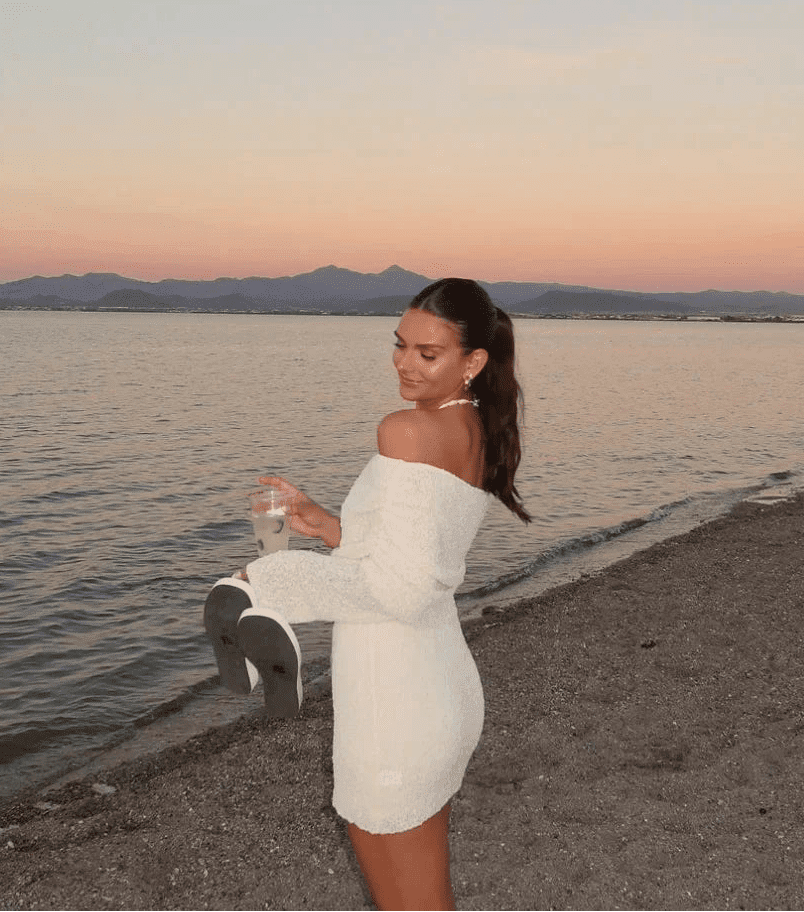 Bianca Sukienka Mini Off-Shoulder Bodycon