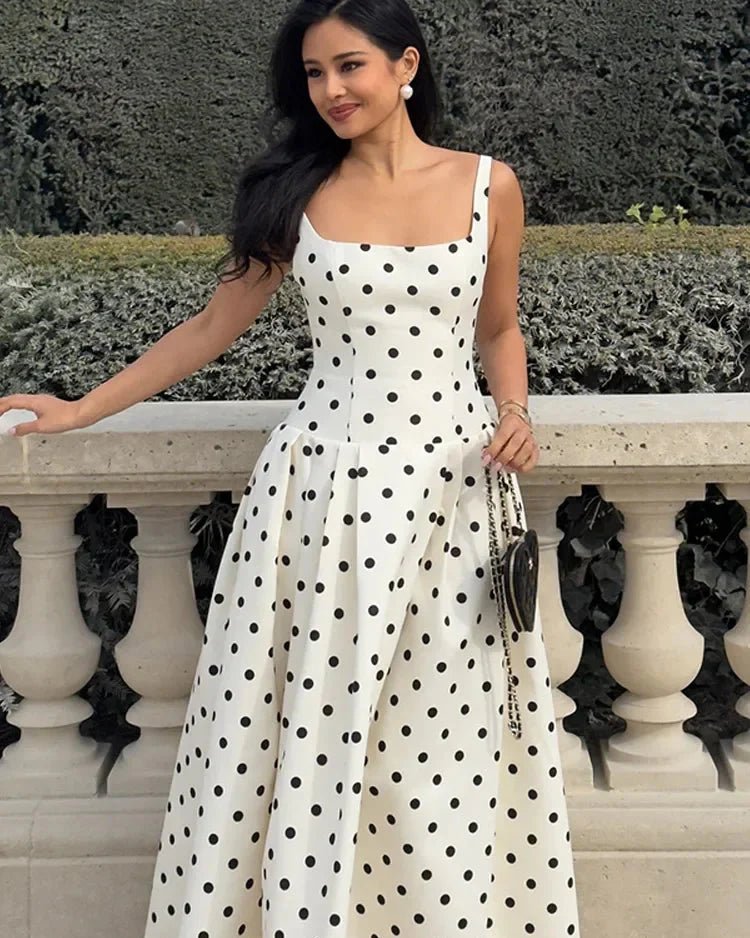 Sukienka Midi w Groszki Jasmine