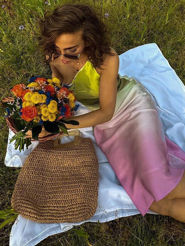Sukienka asymetryczna Off-Shoulder Natasha