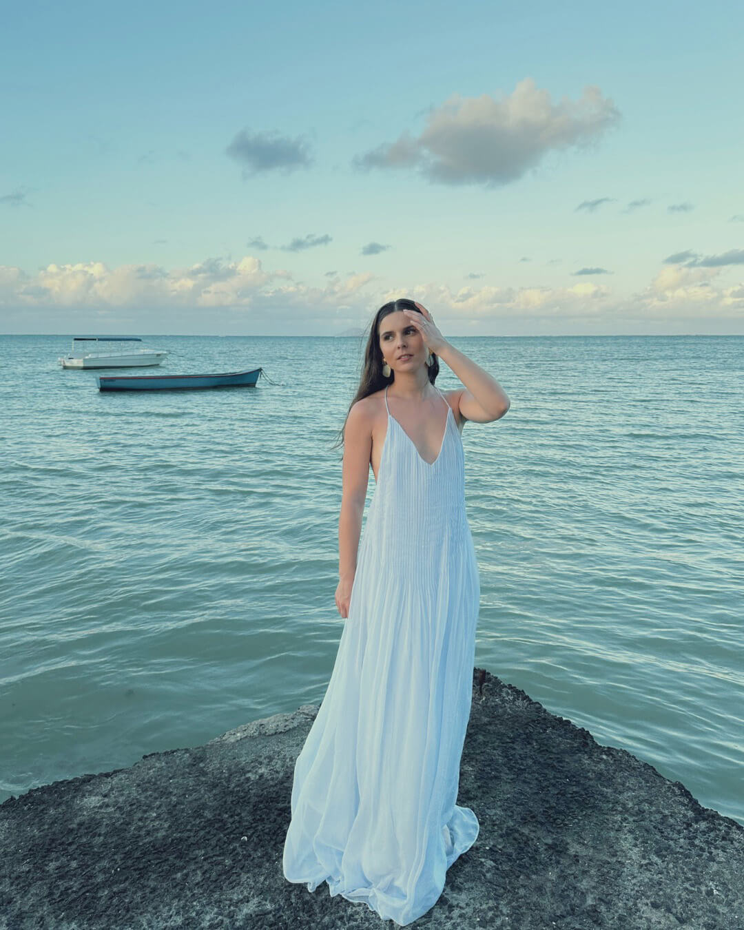 Anna Maxi Sukienka Bez Pleców