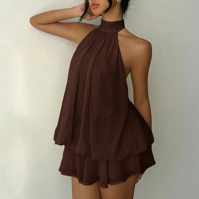Sukienka minikleid Eden z dekoltem halter