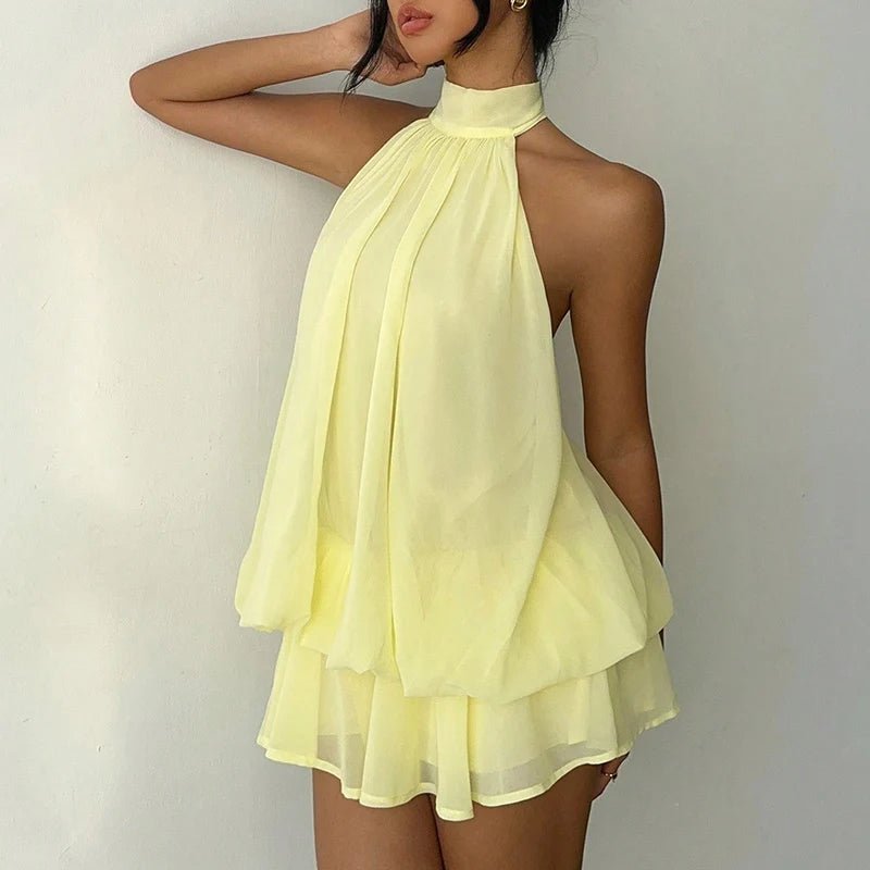 Sukienka minikleid Eden z dekoltem halter