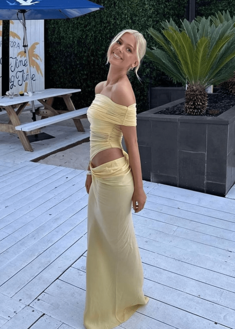 Sukienka Maxi Jessa Off-Shoulder-Mesh