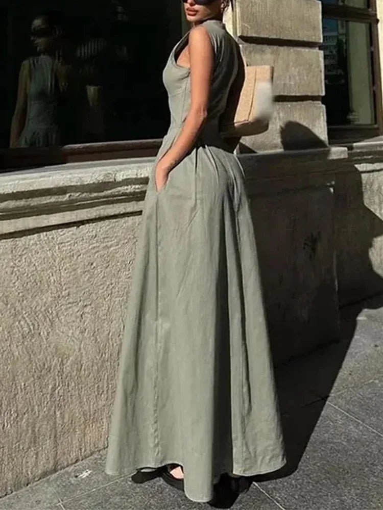 Sukienka Midi bez Rękawów Jessica