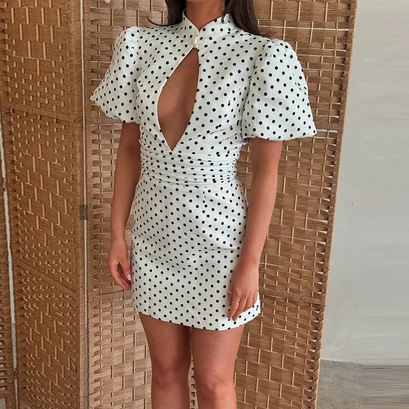 Kathy Wycięcie-Punkt-Minikleid