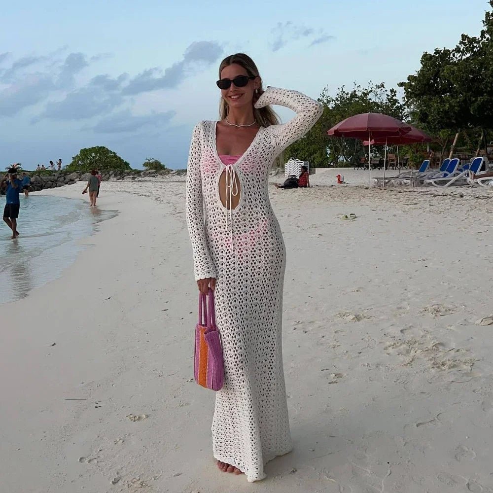 Sukienka plażowa Lori Häkel-Strandkleid z wycięciami