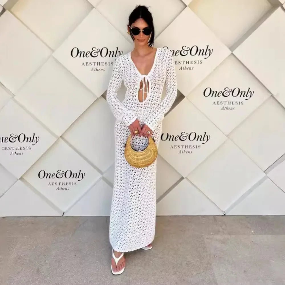 Sukienka plażowa Lori Häkel-Strandkleid z wycięciami