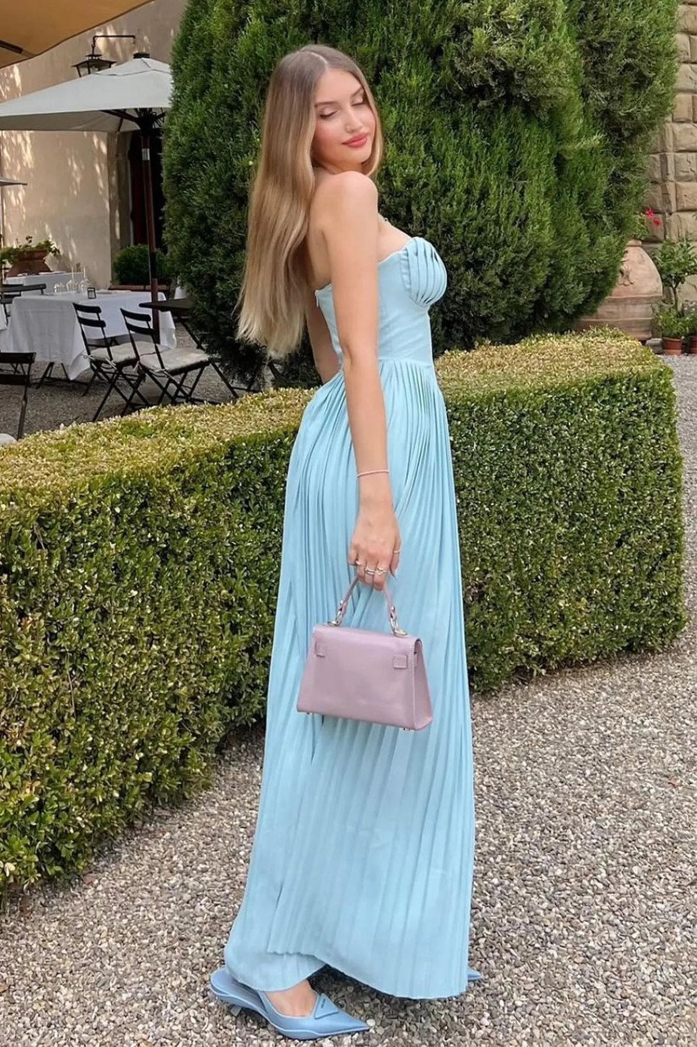 Sukienka maxi bez ramiączek Selena
