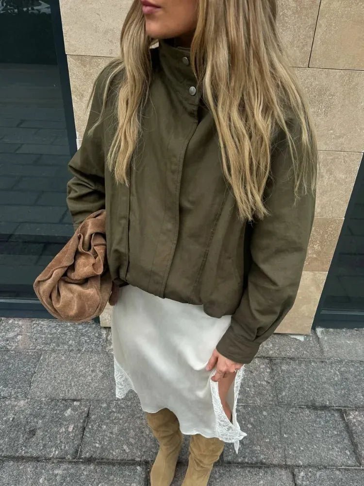 Kurtka bomber Margot z paskiem w talii