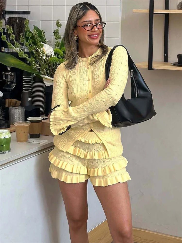 Iris Rüschenshorts Zestaw do Dziania