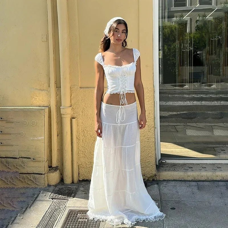 Sophia Spitzen-Zweiteiler mit schulterfreiem Schnitt
