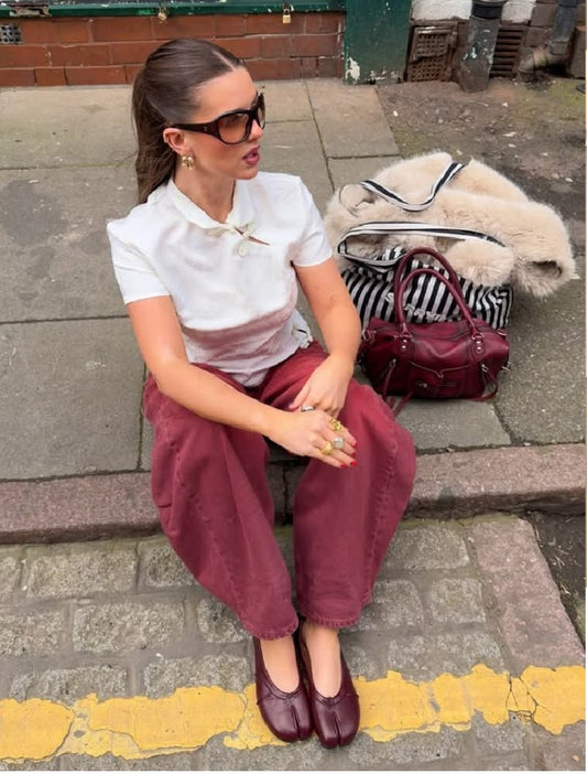 Bianca klapki ze skóry