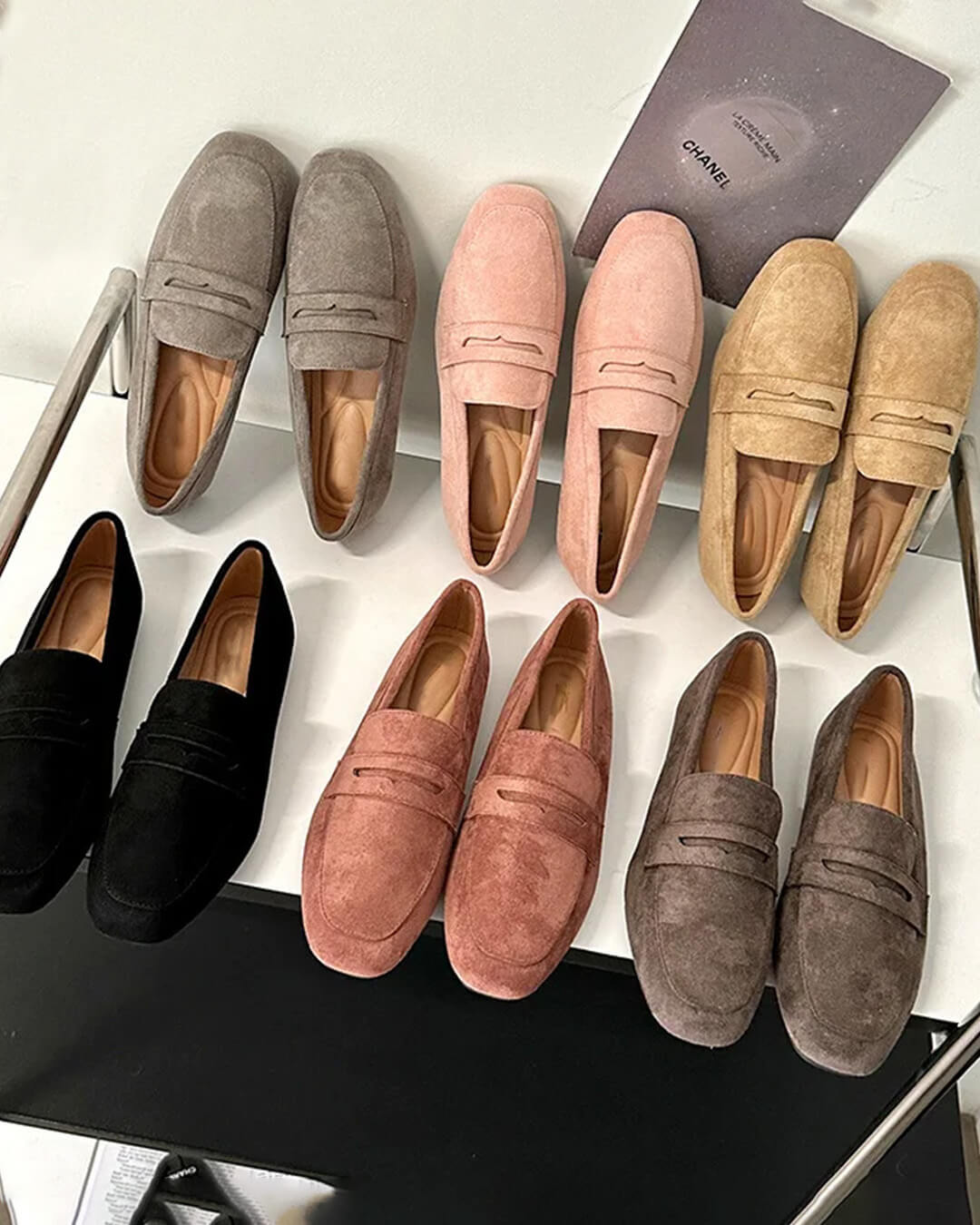 Bianca Slip-On-Loafer z zamszu