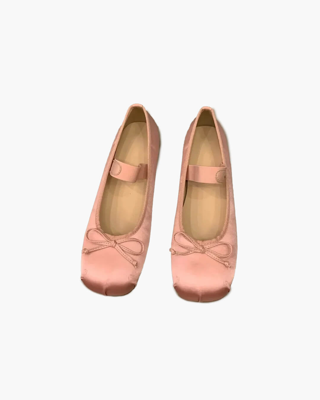 Baleriny Pamela Satin z kokardą