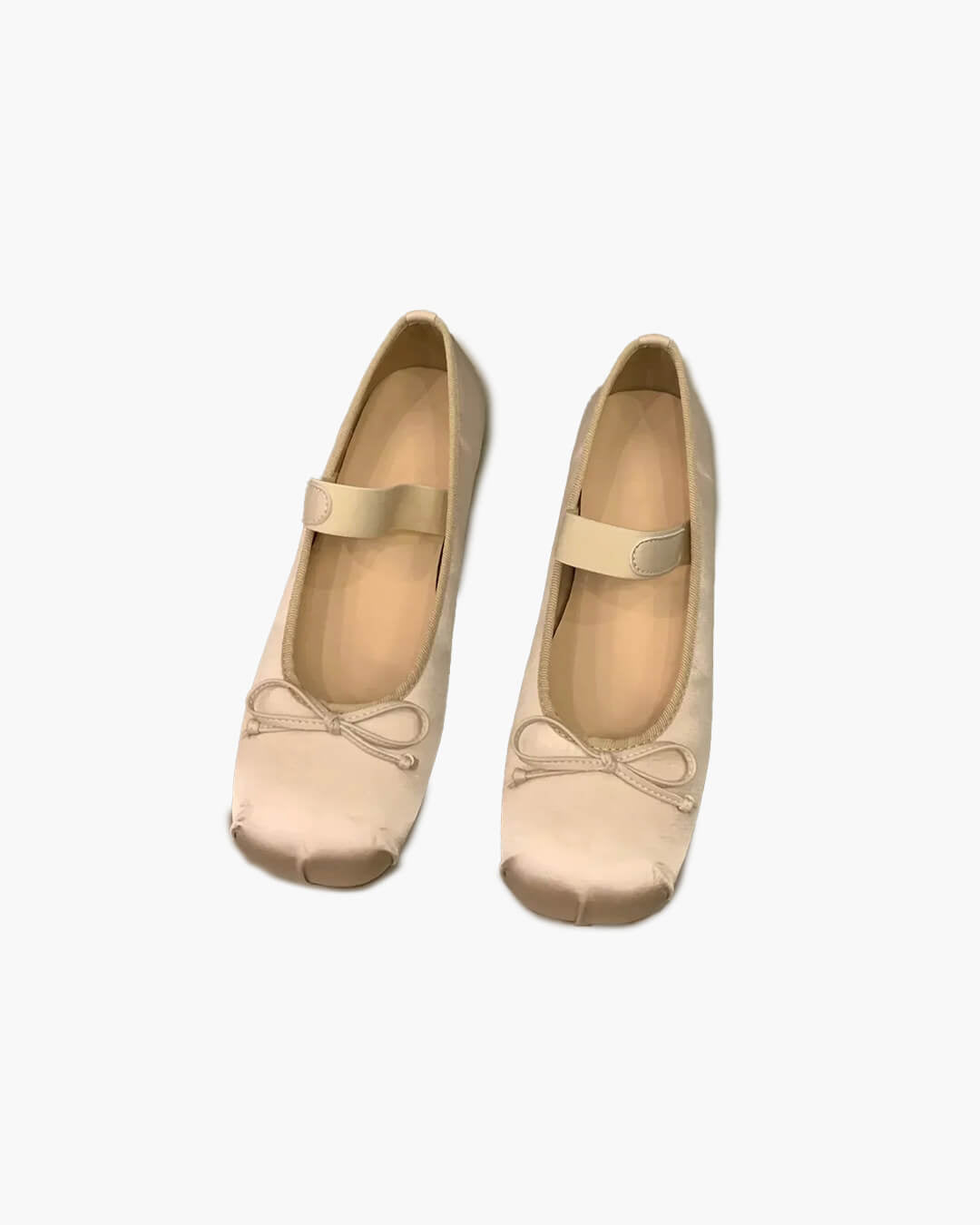 Baleriny Pamela Satin z kokardą