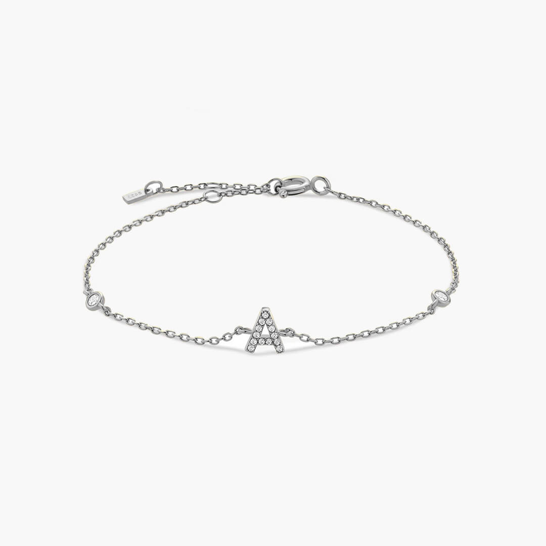 Aline Buchstaben Charme Armband