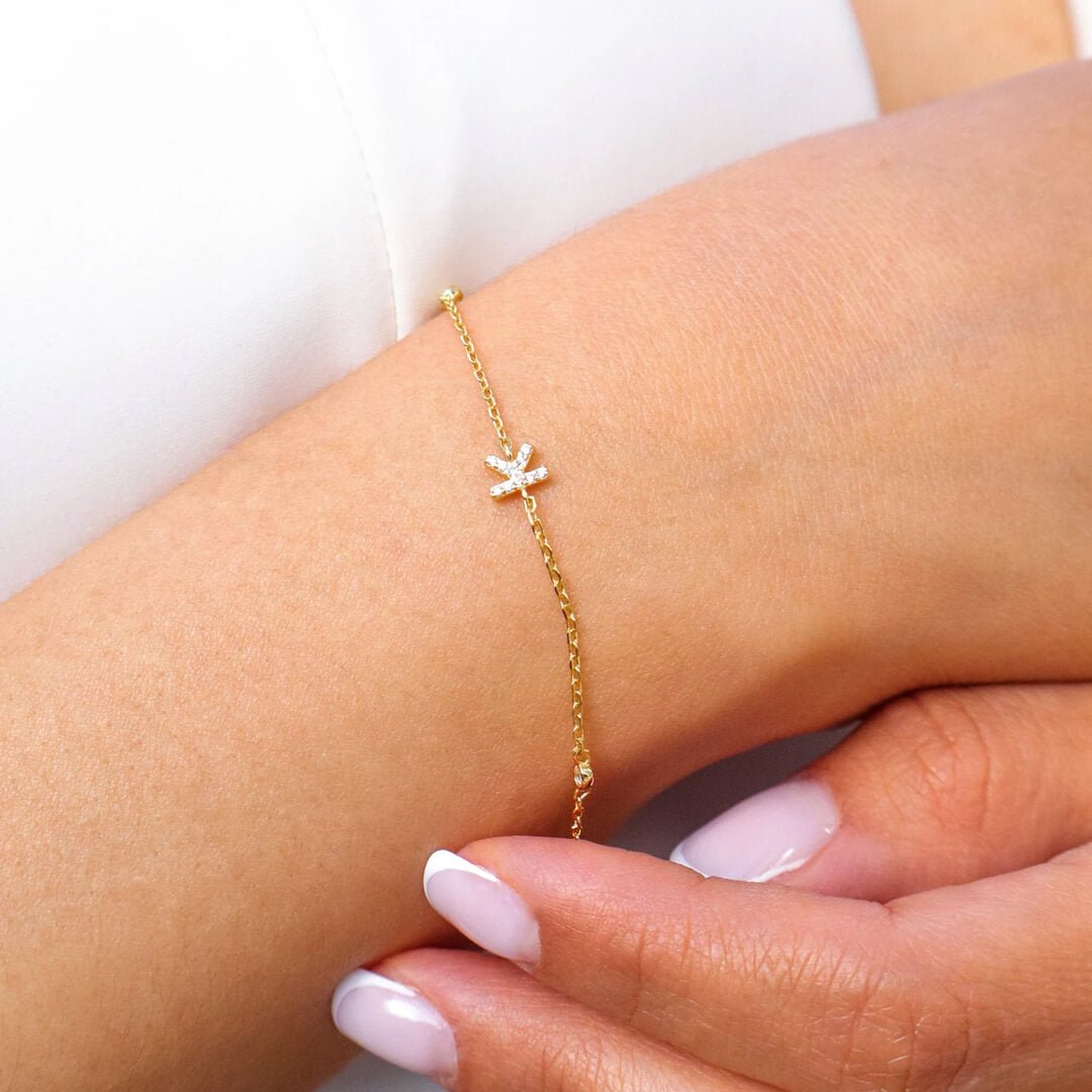 Aline Buchstaben Charme Armband