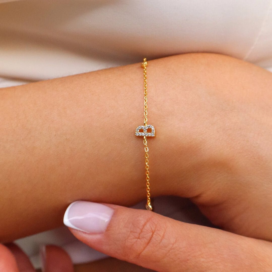 Aline Buchstaben Charme Armband