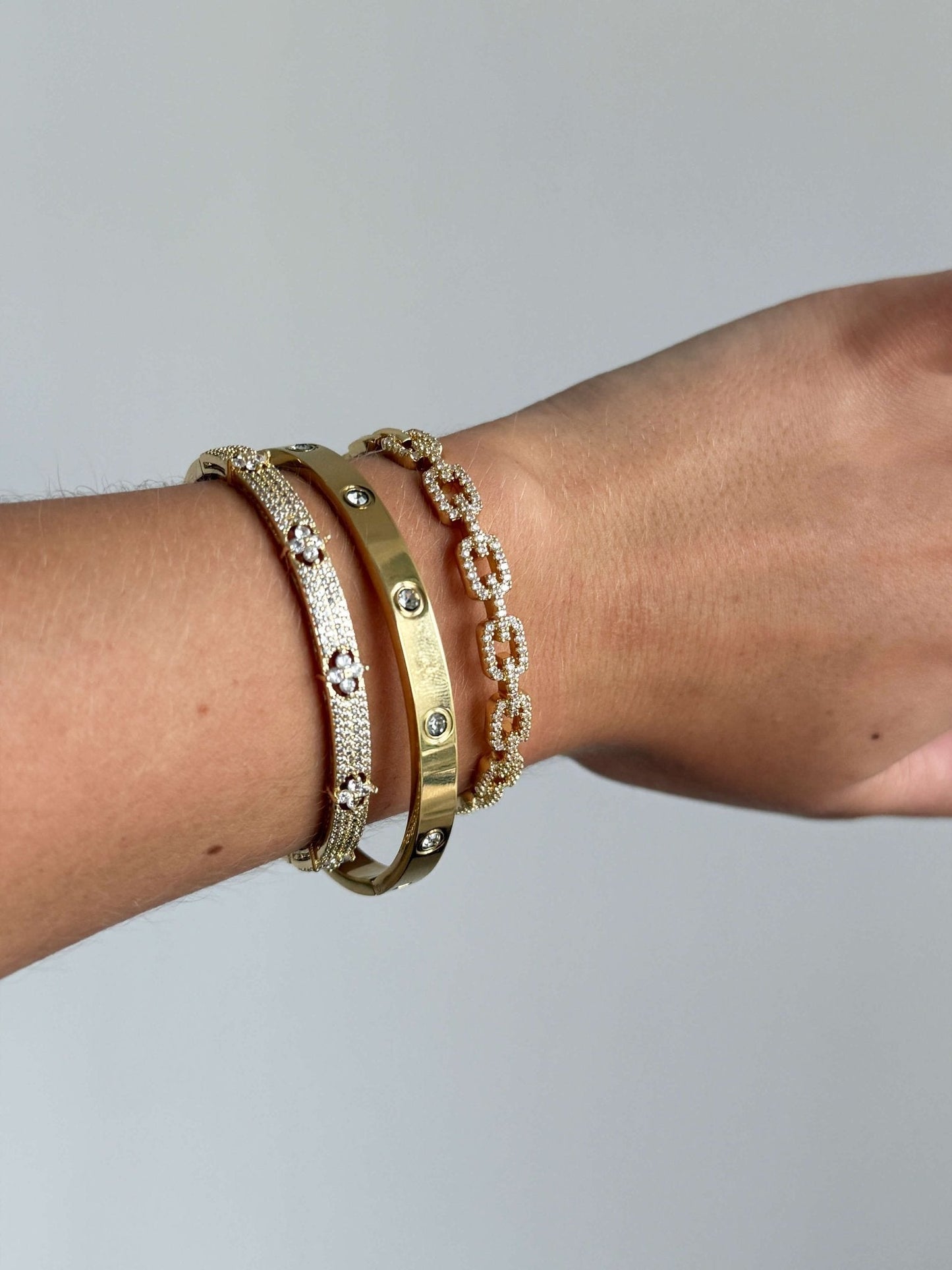 Amelise Verstellbares Strass-Gliederarmband