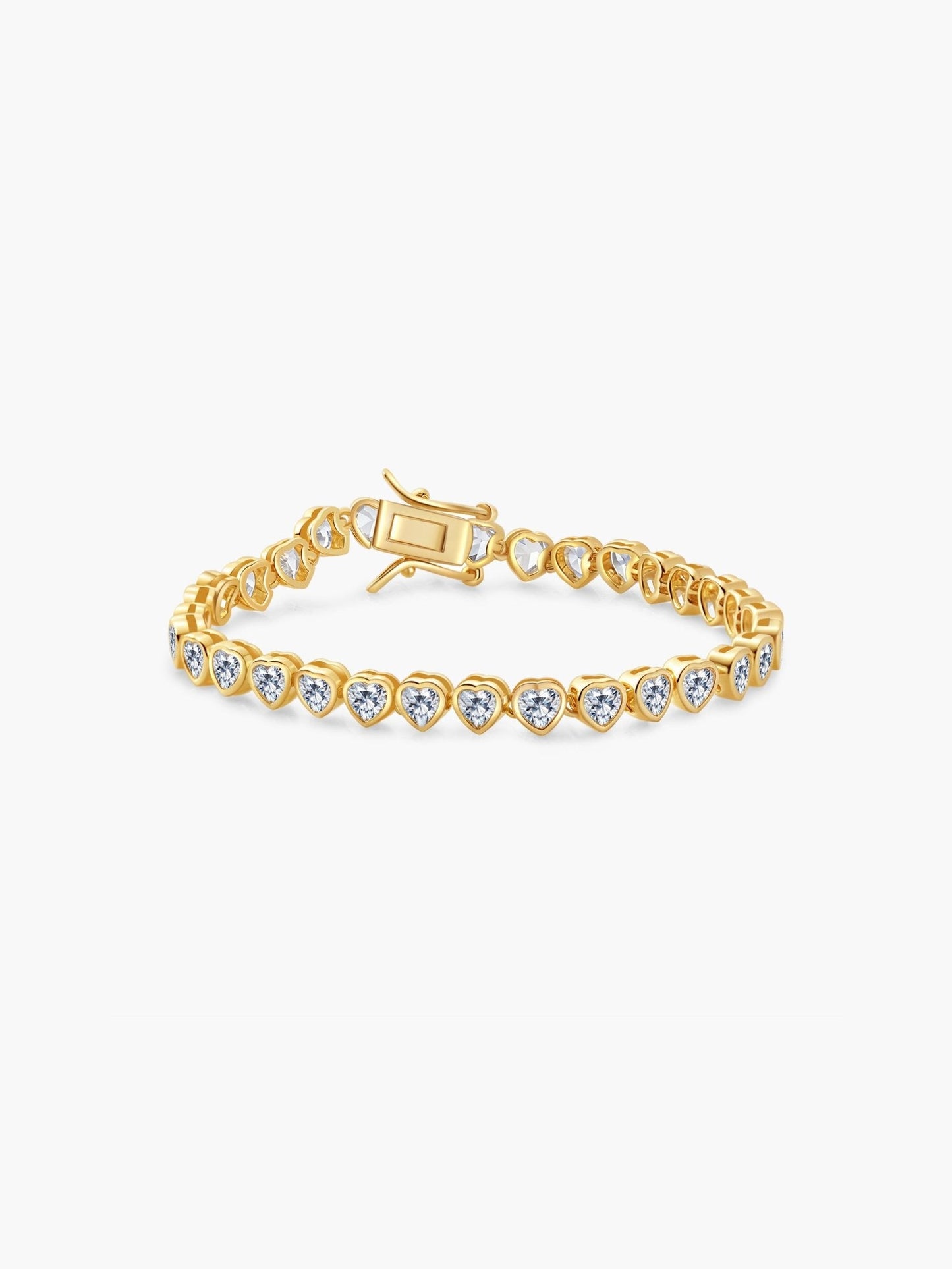 Arabella Herzförmig geschliffenes Zirkonia Tennisarmband