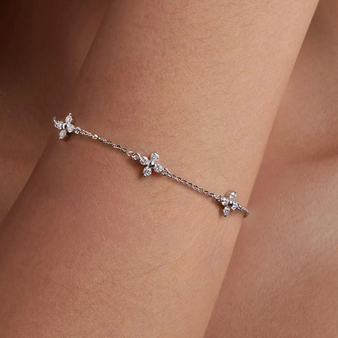 Dina Strass Blumenketten-Armband