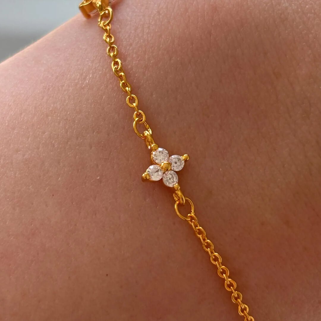 Dina Strass Blumenketten-Armband