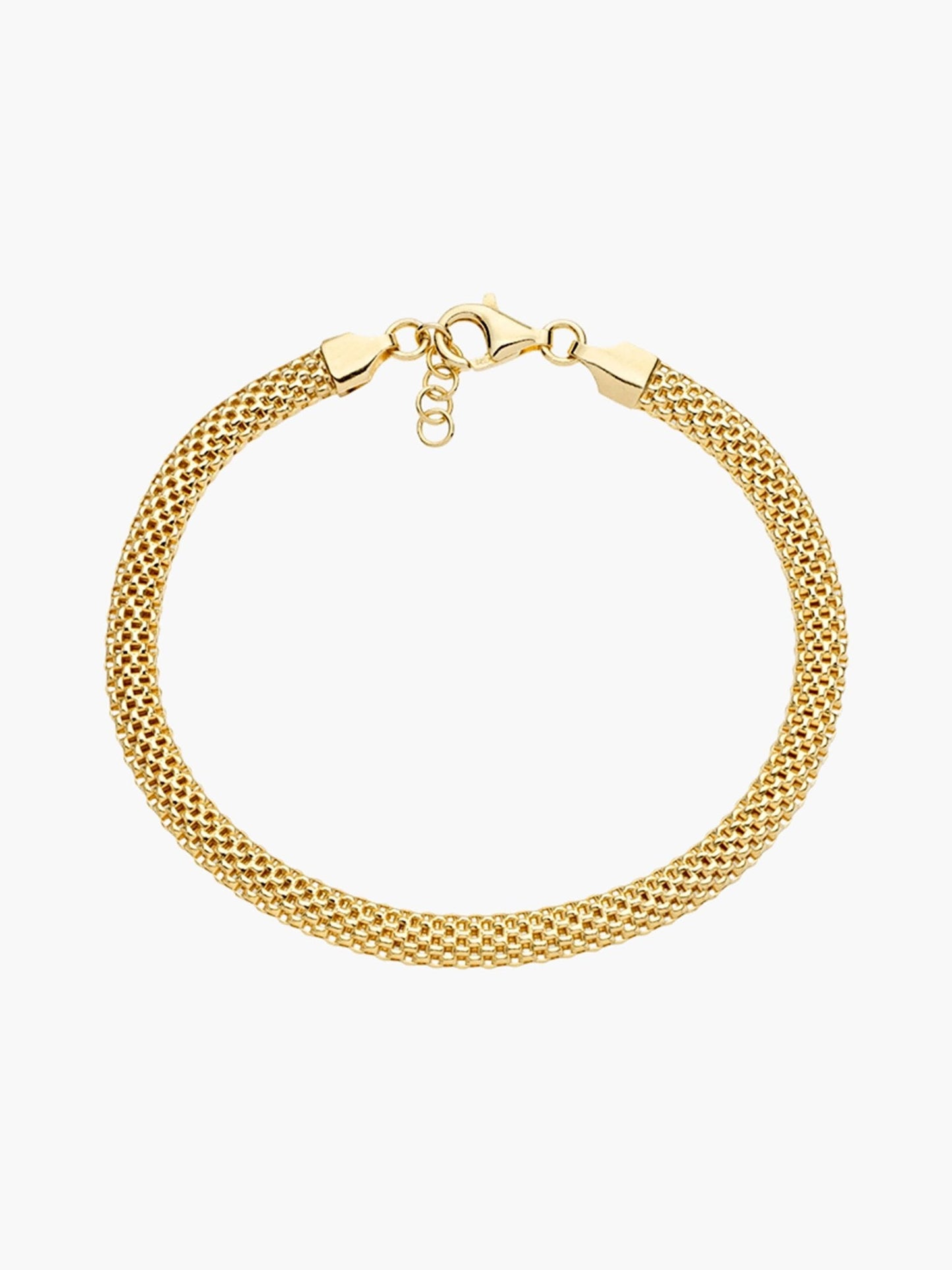 Gewölbtes Mesh-Kettenarmband