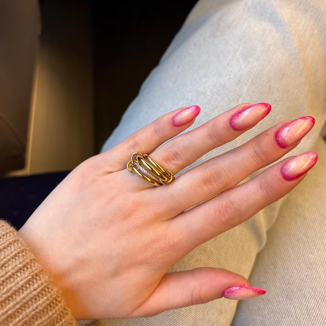 Ivana Minimalistyczny Czterokrotnie Stakowany Pierścionek