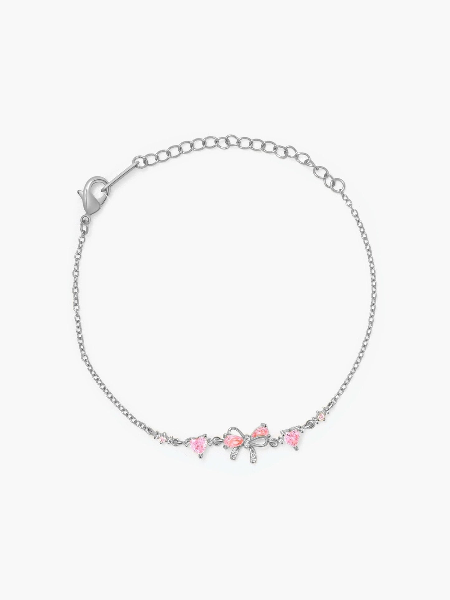 Jasmin Zirkonia Schleifen-Detail Kettenarmband
