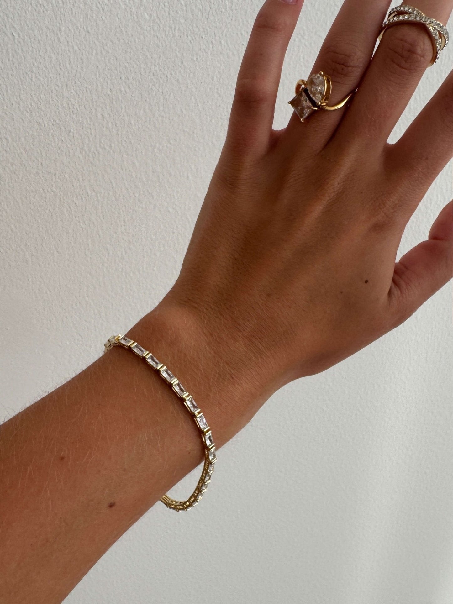 Louisa Baguette Zirkonia Tennisarmband