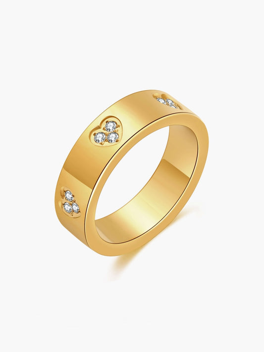 Pierścionek Serrah Herz Strass Band
