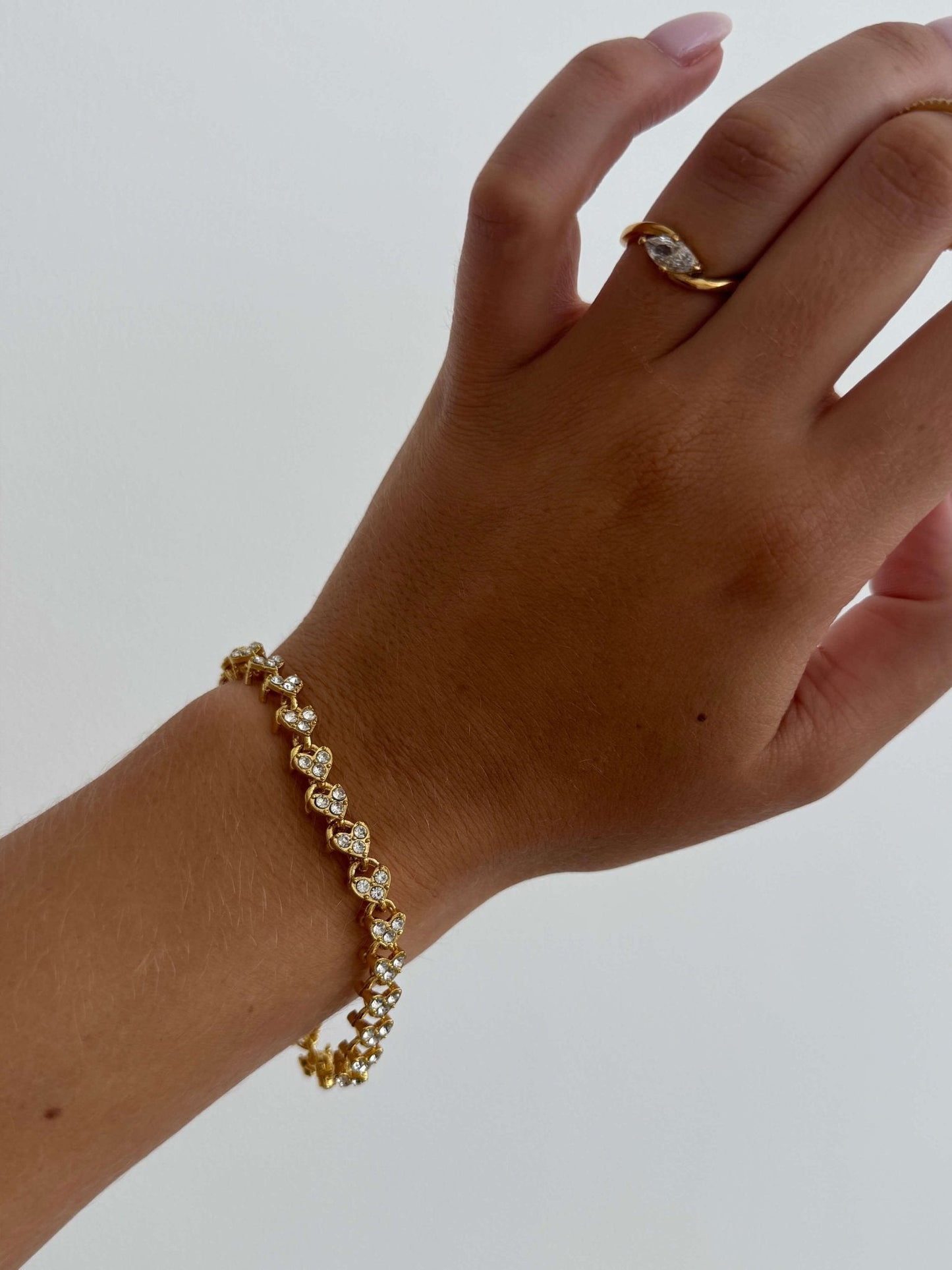 Viona Herz Zirkonia Tennisarmband