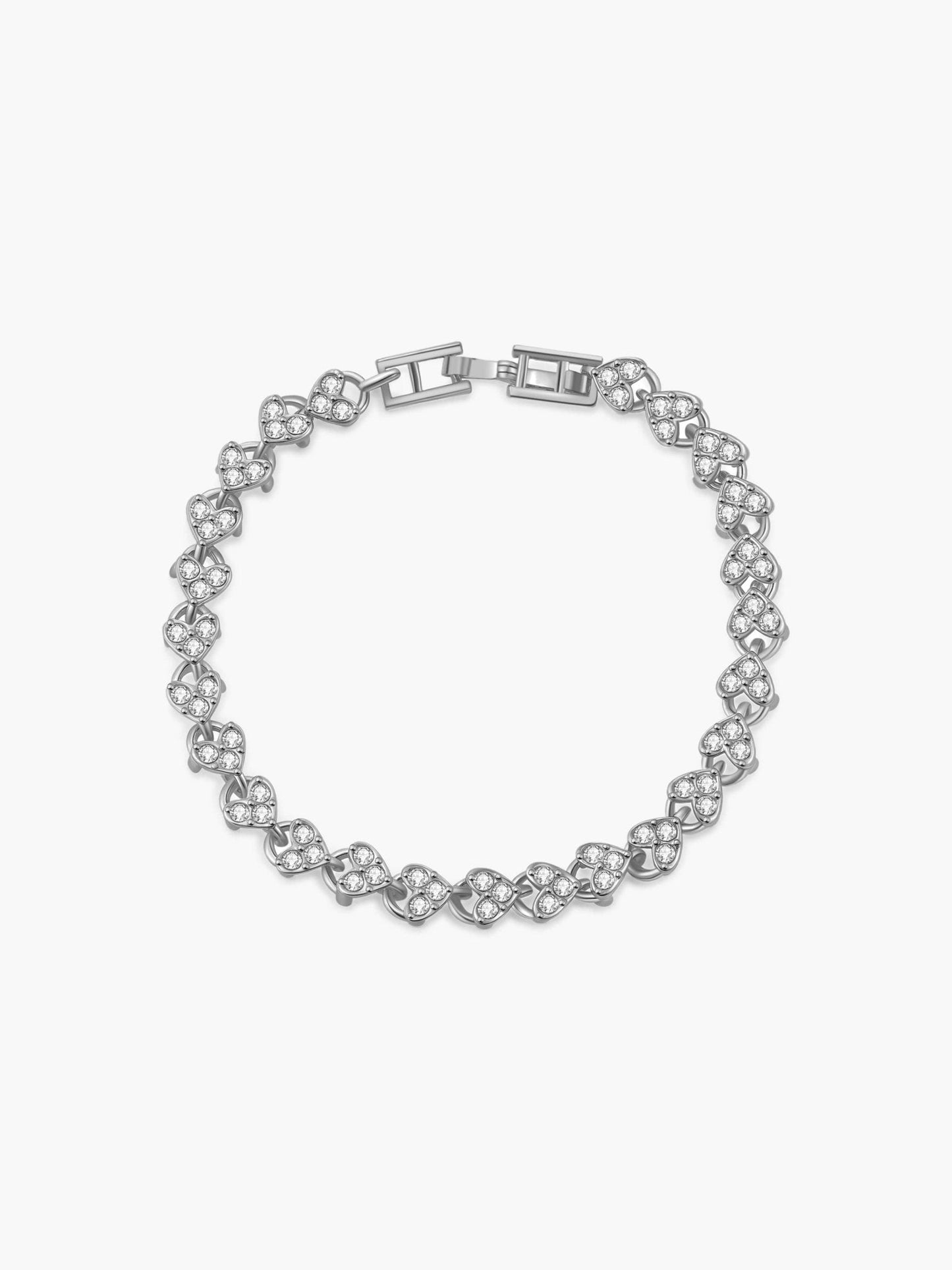 Viona Herz Zirkonia Tennisarmband