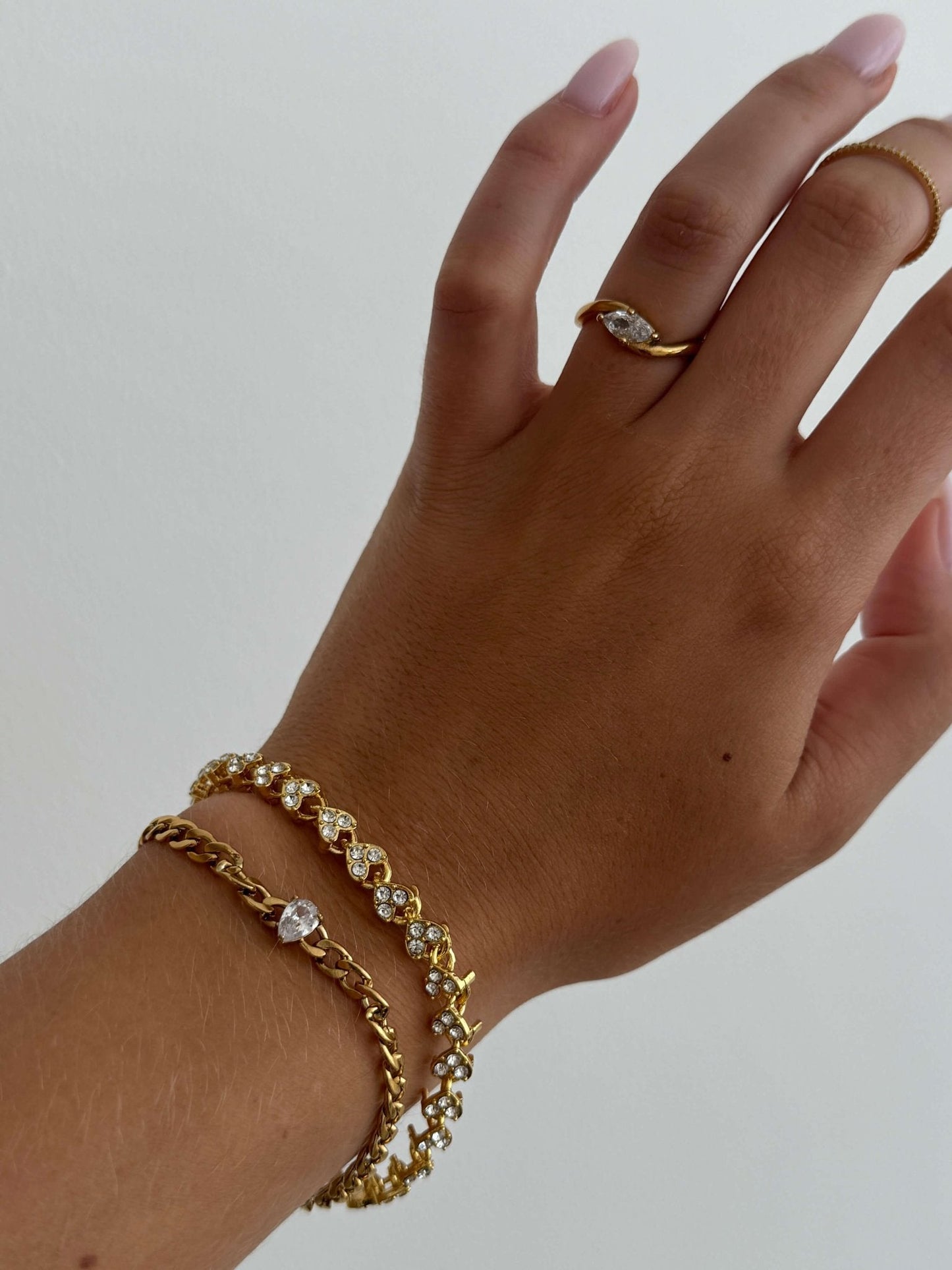 Viona Herz Zirkonia Tennisarmband
